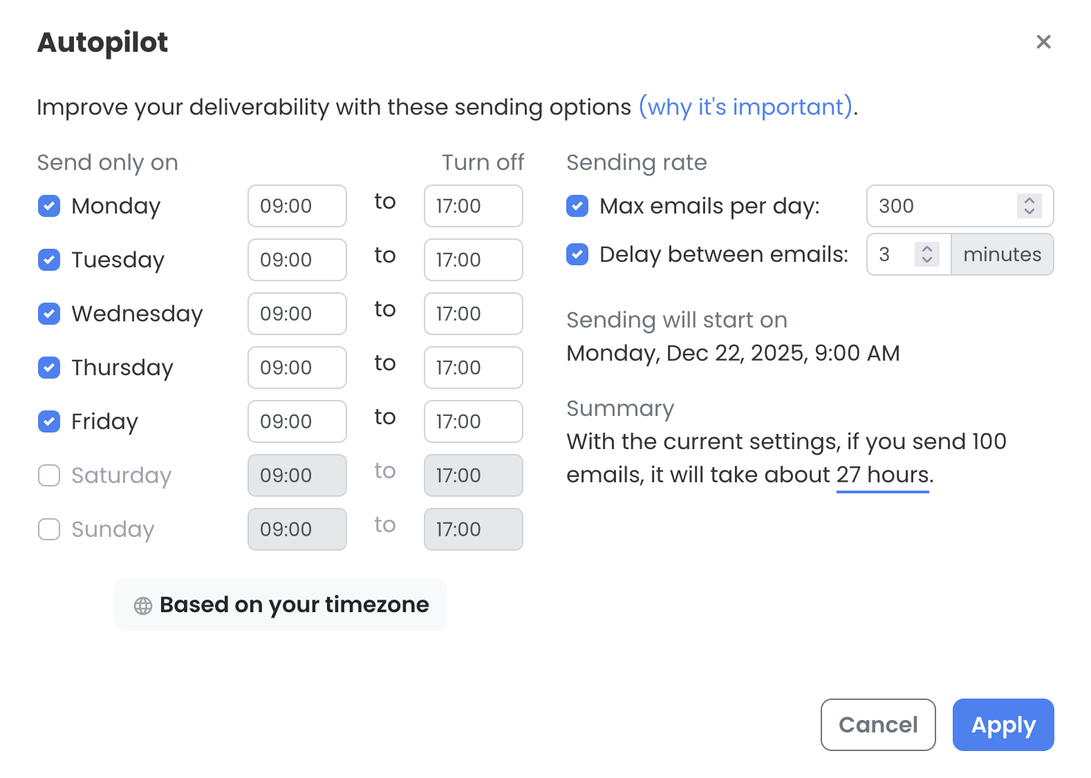 Mailmeteor Autopilot