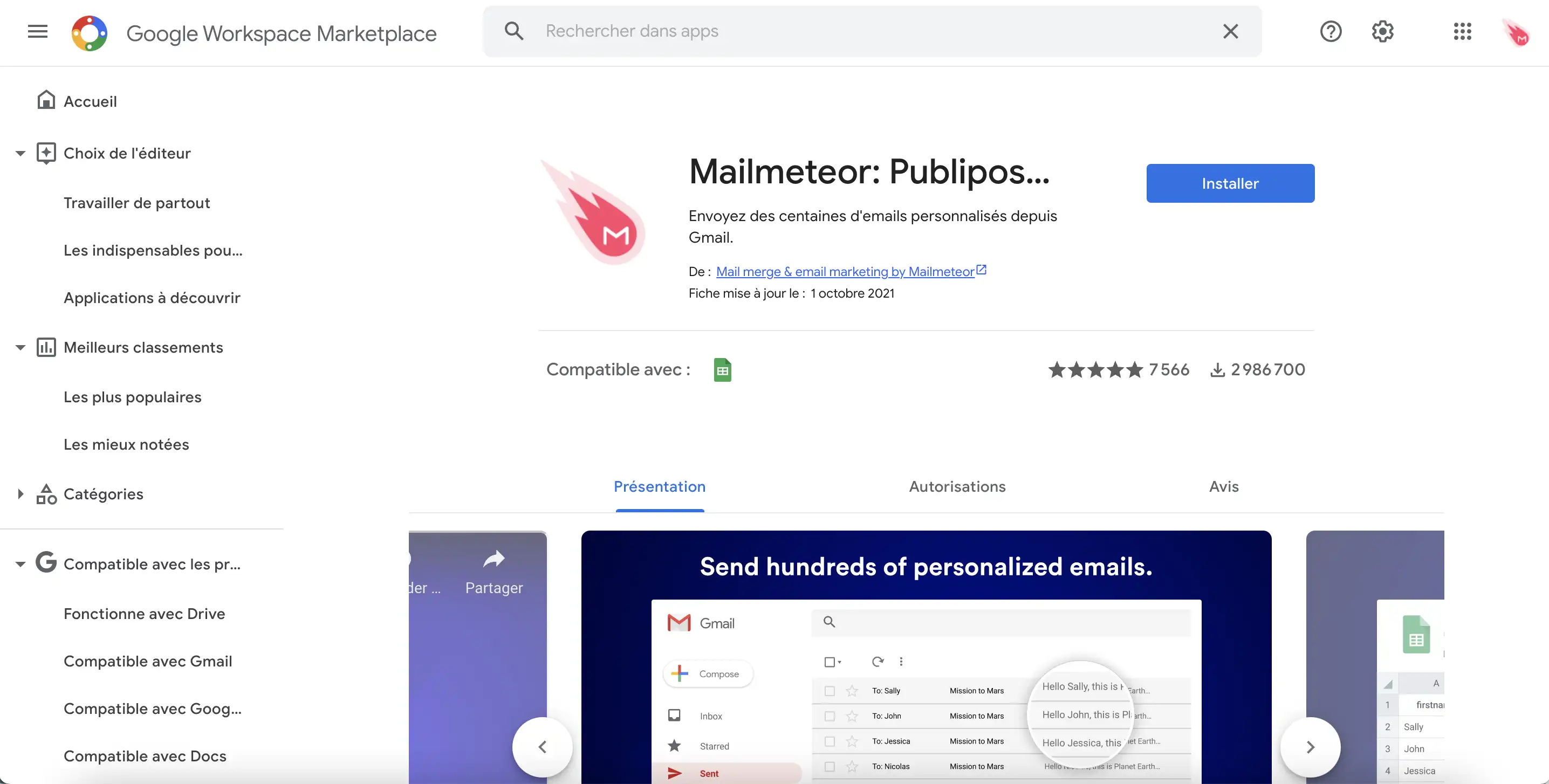 Instalación del Mailmeteor