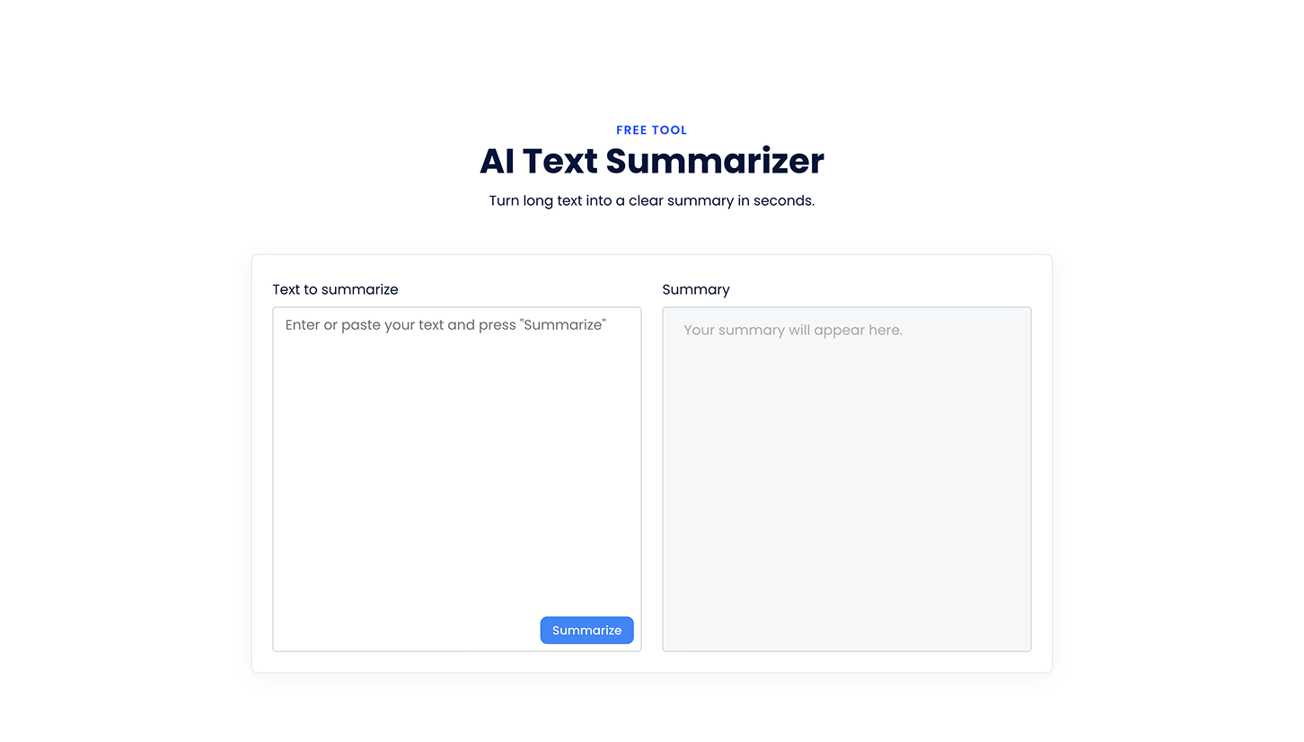 AI Text Summarizer